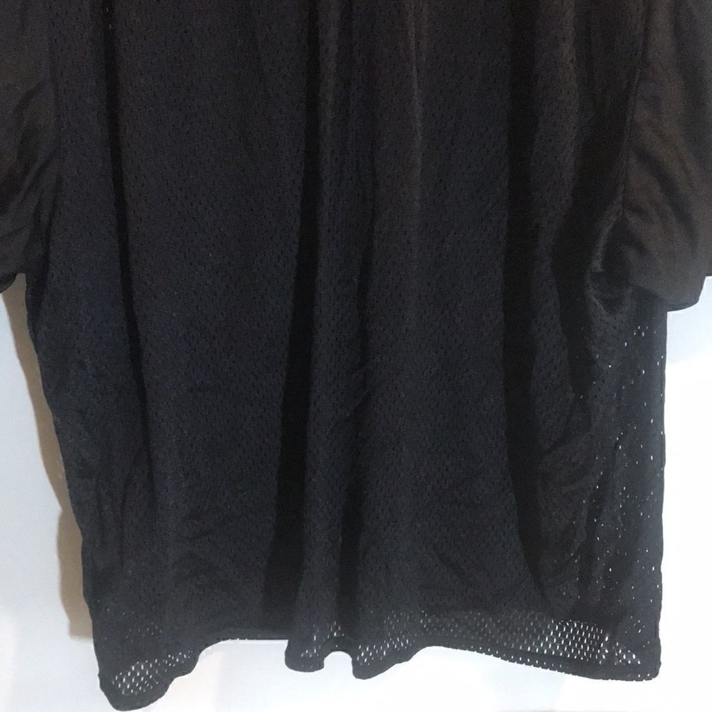Nike Team Mens XXL Black Mesh Football Practice Jersey V-Neck Short Sleeve - Picture 7 of 11